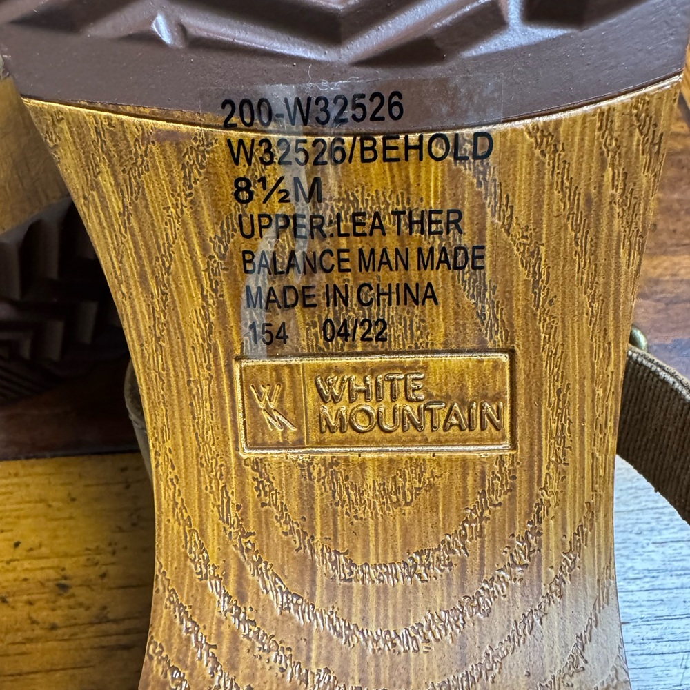 White Mountain Brown Suede Buckle Clogs - Picture 6 of 7